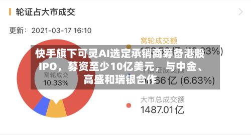 快手旗下可灵AI选定承销商筹备港股IPO，募资至少10亿美元，与中金、高盛和瑞银合作