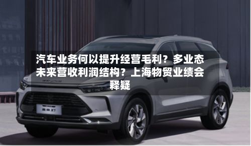汽车业务何以提升经营毛利?多业态未来营收利润结构?上海物贸业绩会释疑-第1张图片