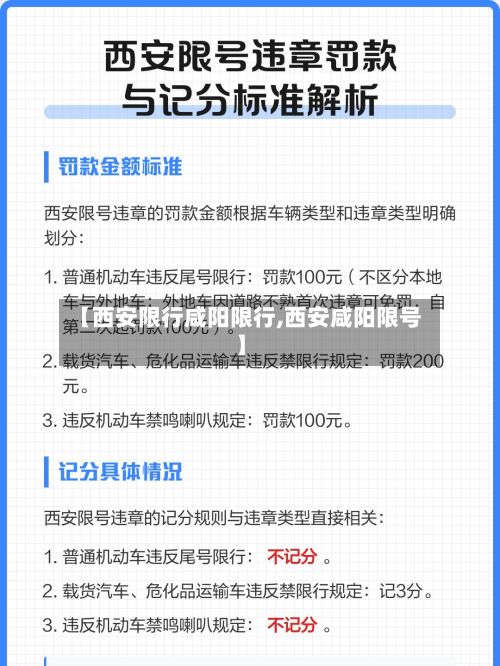 【西安限行咸阳限行,西安咸阳限号】