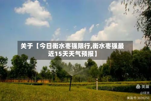 关于【今日衡水枣强限行,衡水枣强最近15天天气预报】