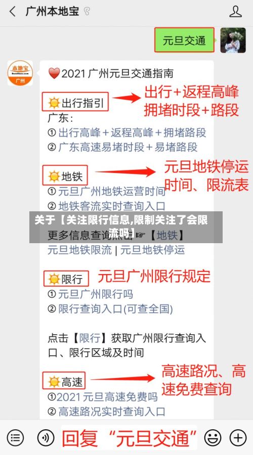 关于【关注限行信息,限制关注了会限流吗】-第3张图片