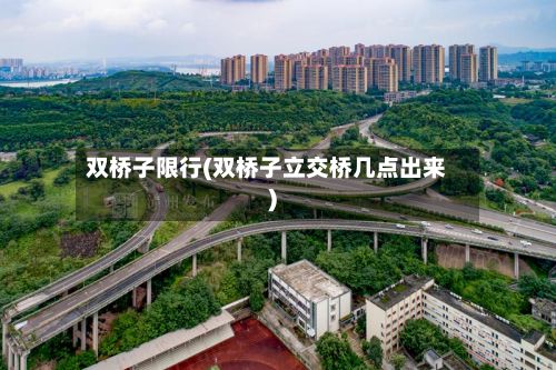 双桥子限行(双桥子立交桥几点出来)