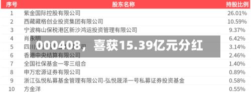 000408，喜获15.39亿元分红-第3张图片