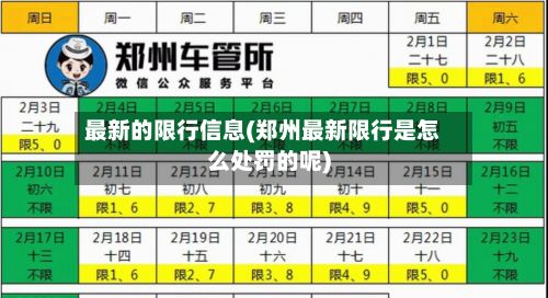 最新的限行信息(郑州最新限行是怎么处罚的呢)