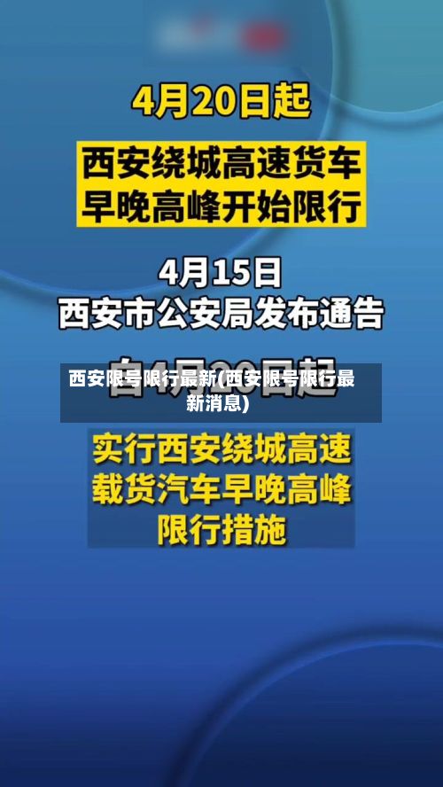 西安限号限行最新(西安限号限行最新消息)