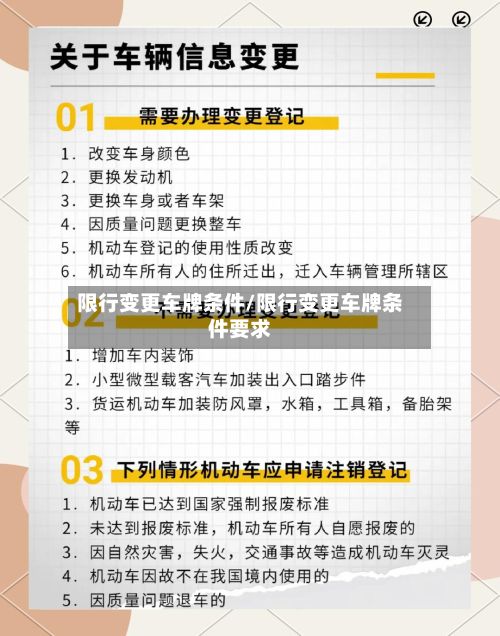 限行变更车牌条件/限行变更车牌条件要求-第2张图片
