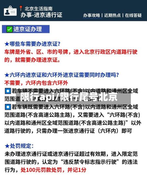 限行api/限行尾号北京-第2张图片