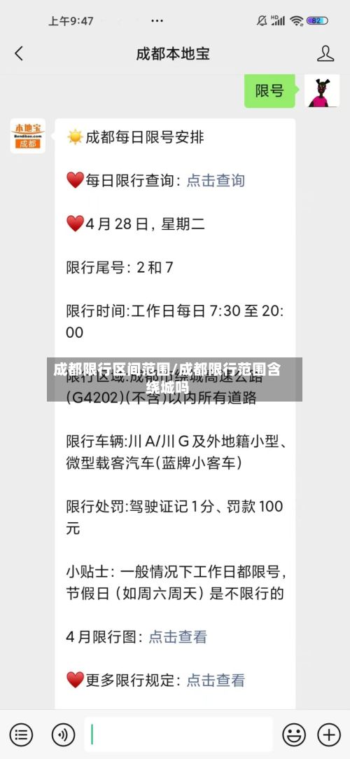 成都限行区间范围/成都限行范围含绕城吗