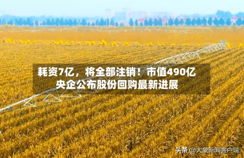 耗资7亿，将全部注销！市值490亿央企公布股份回购最新进展