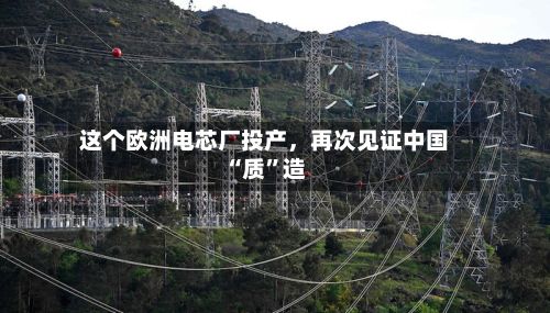 这个欧洲电芯厂投产，再次见证中国“质	”造-第2张图片