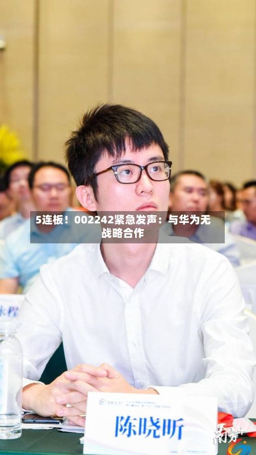 5连板!002242紧急发声:与华为无战略合作-第2张图片