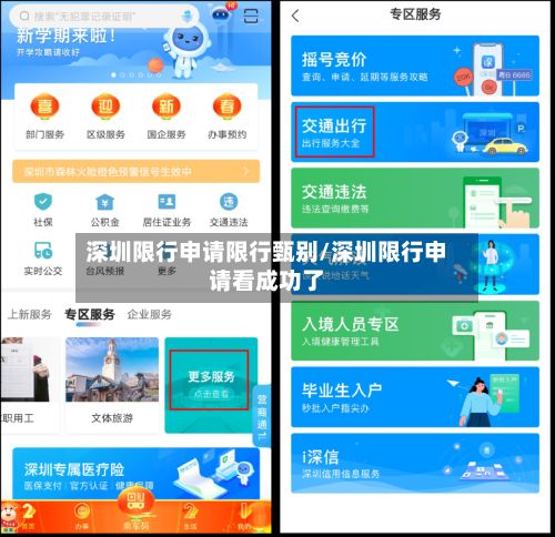 深圳限行申请限行甄别/深圳限行申请看成功了