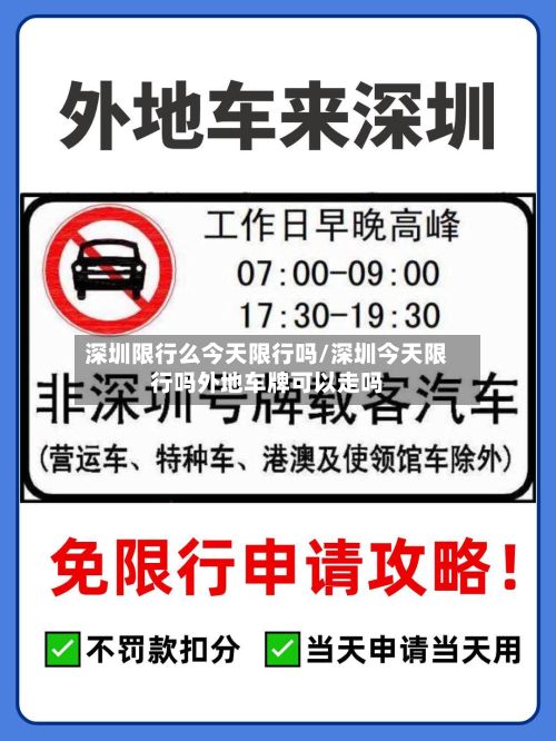 深圳限行么今天限行吗/深圳今天限行吗外地车牌可以走吗-第2张图片