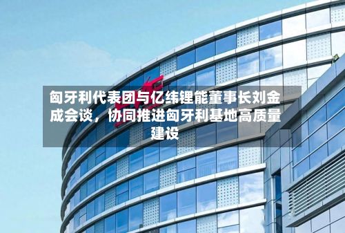 匈牙利代表团与亿纬锂能董事长刘金成会谈，协同推进匈牙利基地高质量建设-第3张图片