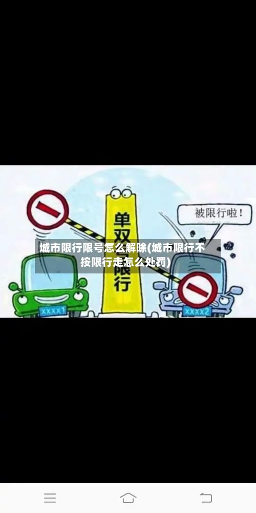 城市限行限号怎么解除(城市限行不按限行走怎么处罚)