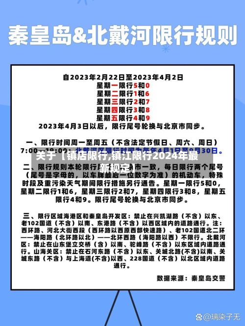 关于【镇店限行,镇江限行2024年最新规定】