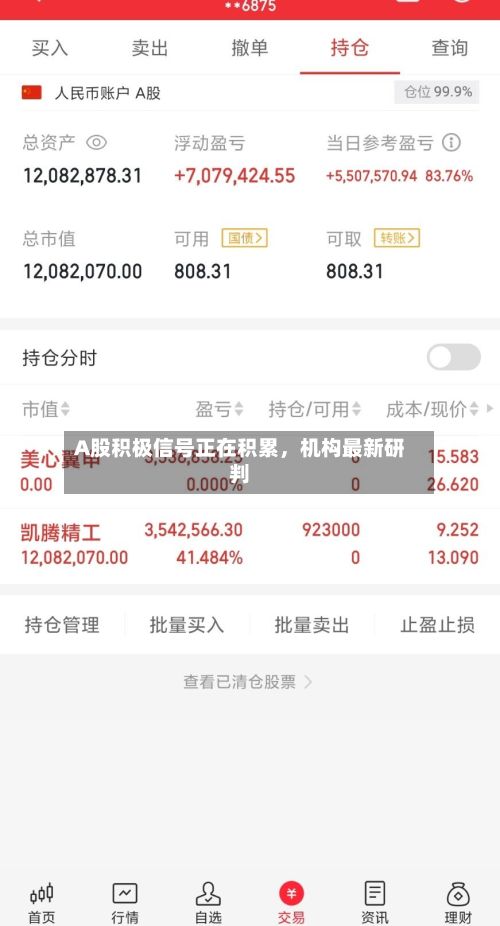 A股积极信号正在积累，机构最新研判-第3张图片