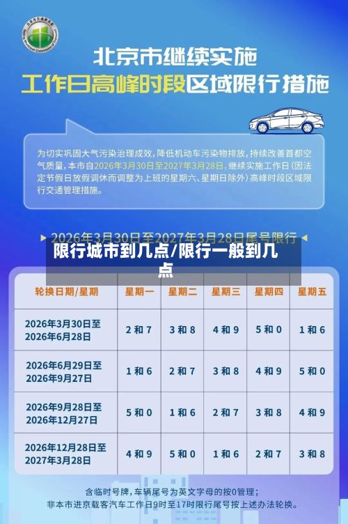 限行城市到几点/限行一般到几点-第3张图片
