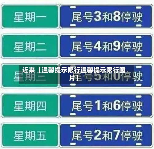 近来【温馨提示限行温馨提示限行图片】