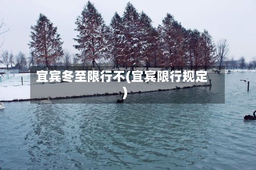 宜宾冬至限行不(宜宾限行规定)-第2张图片