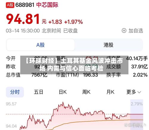 【环球财经】土耳其基金风波冲击市场 内需与信心面临考验-第3张图片