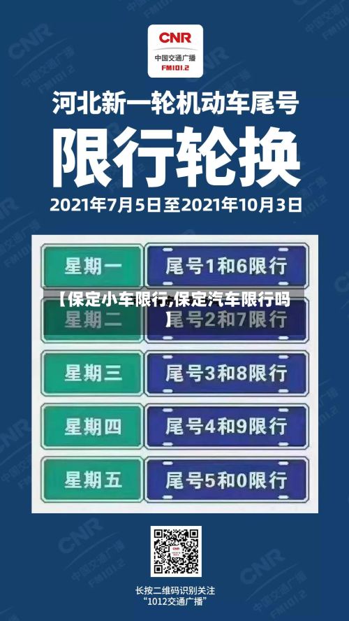 【保定小车限行,保定汽车限行吗】-第2张图片