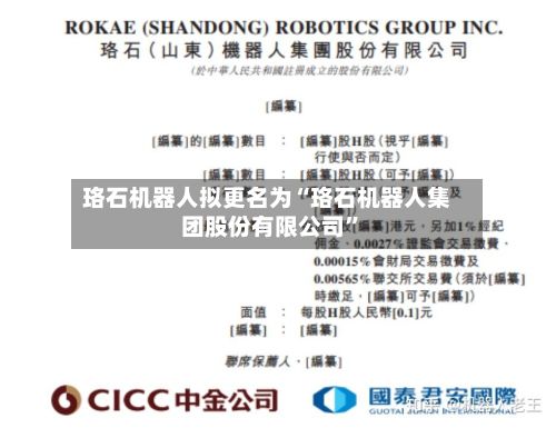 珞石机器人拟更名为“珞石机器人集团股份有限公司	”-第2张图片