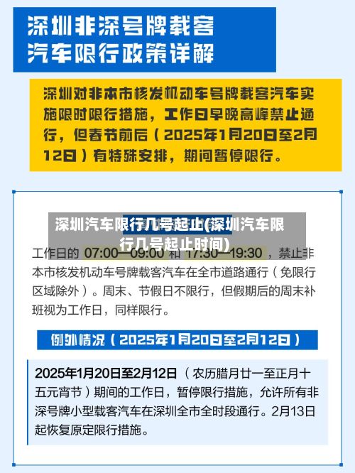 深圳汽车限行几号起止(深圳汽车限行几号起止时间)-第2张图片