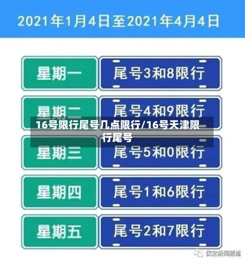 16号限行尾号几点限行/16号天津限行尾号-第2张图片