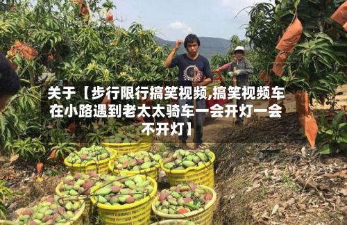 关于【步行限行搞笑视频,搞笑视频车在小路遇到老太太骑车一会开灯一会不开灯】-第2张图片