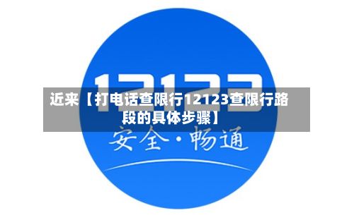 近来【打电话查限行12123查限行路段的具体步骤】-第2张图片