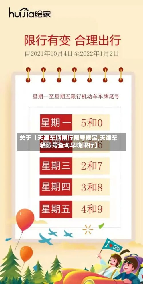关于【天津车辆限行限号规定,天津车辆限号查询早晚限行】-第2张图片