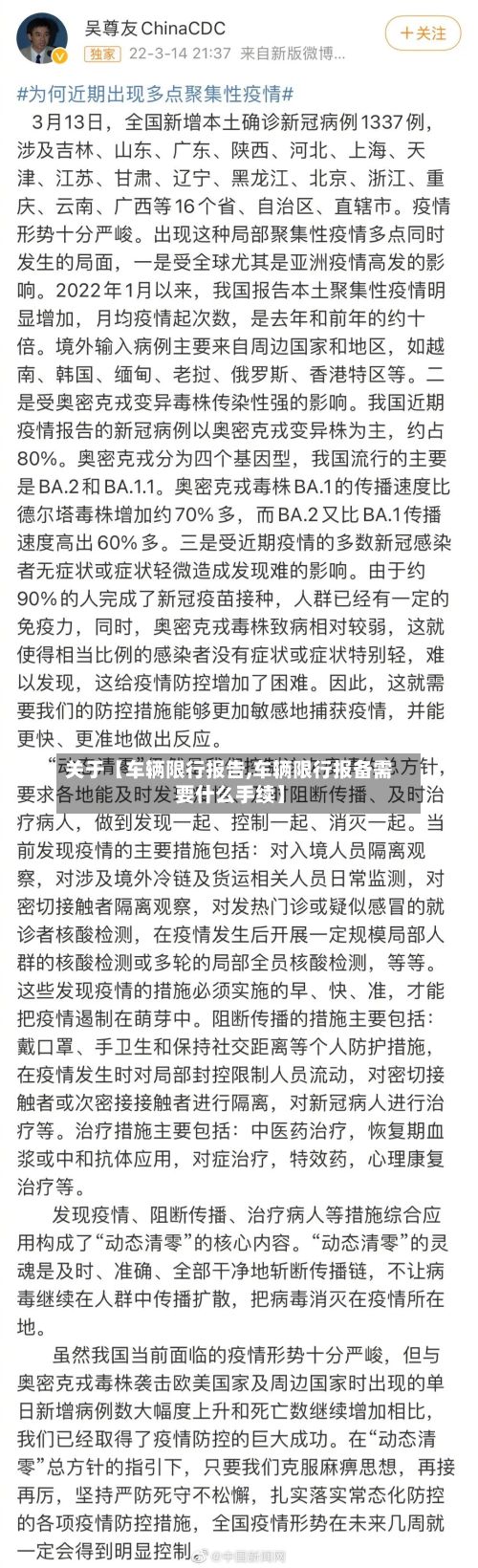 关于【车辆限行报告,车辆限行报备需要什么手续】-第2张图片