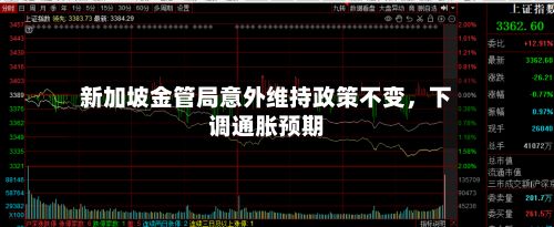 新加坡金管局意外维持政策不变，下调通胀预期