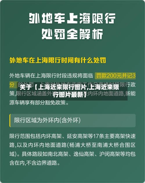 关于【上海近来限行图片,上海近来限行图片最新】