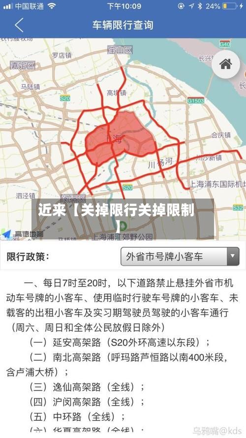 近来【关掉限行关掉限制】