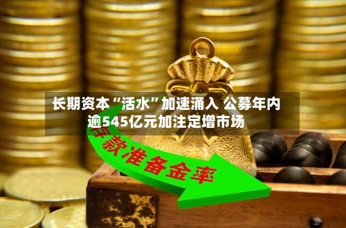 长期资本“活水”加速涌入 公募年内逾545亿元加注定增市场-第1张图片