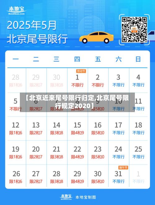 【北京近来尾号限行归定,北京尾号限行规定2020】