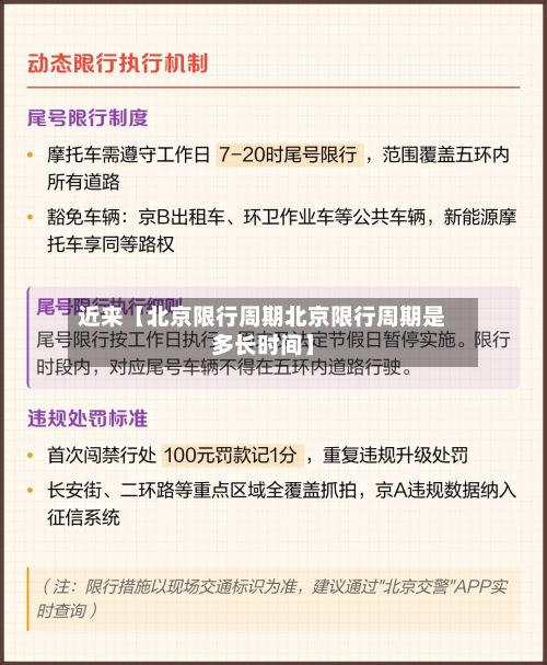 近来【北京限行周期北京限行周期是多长时间】-第3张图片