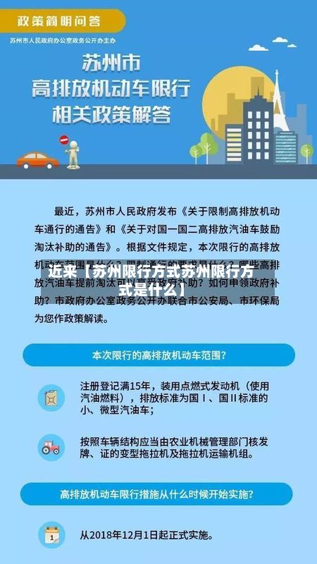 近来【苏州限行方式苏州限行方式是什么】