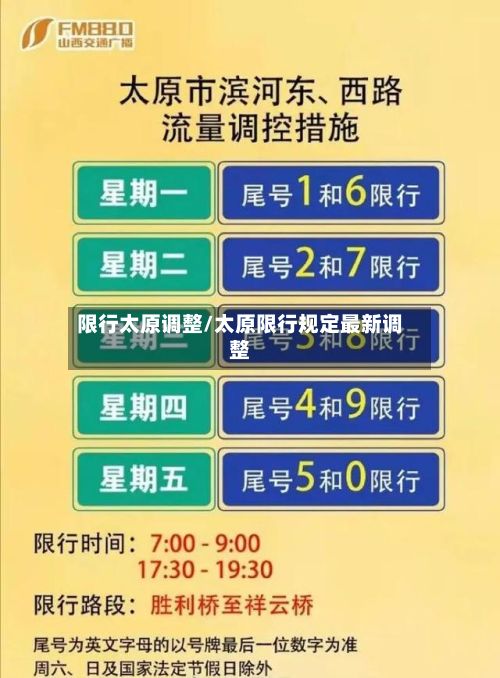 限行太原调整/太原限行规定最新调整