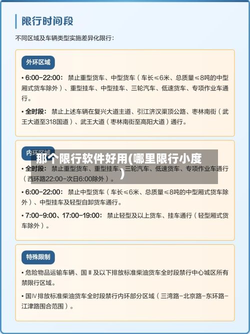 那个限行软件好用(哪里限行小度)-第2张图片