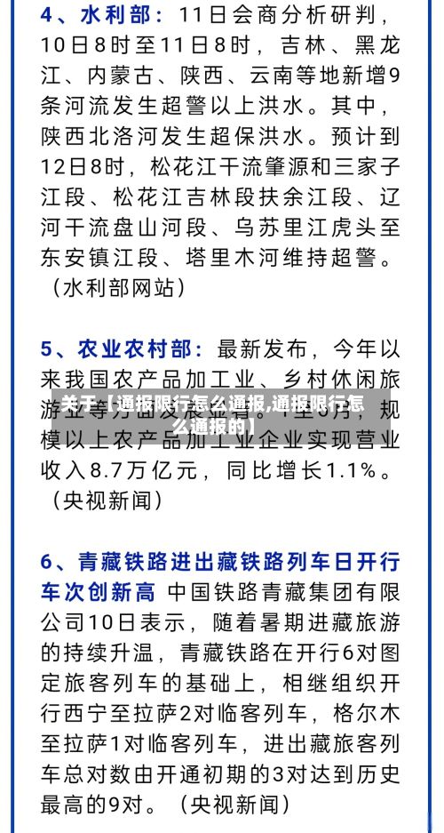 关于【通报限行怎么通报,通报限行怎么通报的】