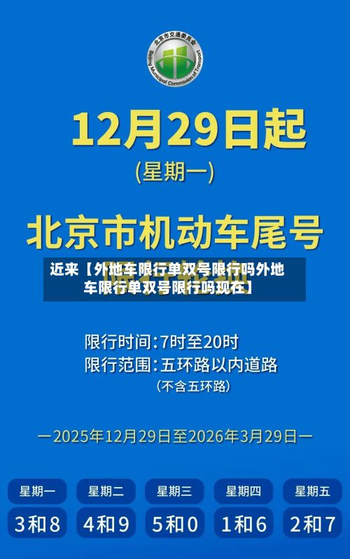 近来【外地车限行单双号限行吗外地车限行单双号限行吗现在】-第2张图片