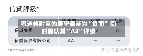 穆迪将耐克的展望调整为“负面” 同时确认其“A2	”评级-第1张图片