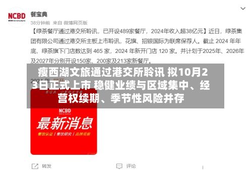 瘦西湖文旅通过港交所聆讯 拟10月23日正式上市 稳健业绩与区域集中、经营权续期、季节性风险并存-第3张图片
