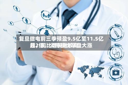 复旦微电前三季预盈9.5亿至11.5亿元，同比增长比较高超2倍，公司股价早盘大涨-第1张图片