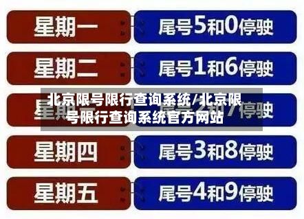 北京限号限行查询系统/北京限号限行查询系统官方网站