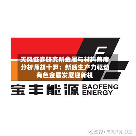 天风证券研究所金属与材料首席分析师胡十尹：新质生产力驱动有色金属发展迎新机-第2张图片