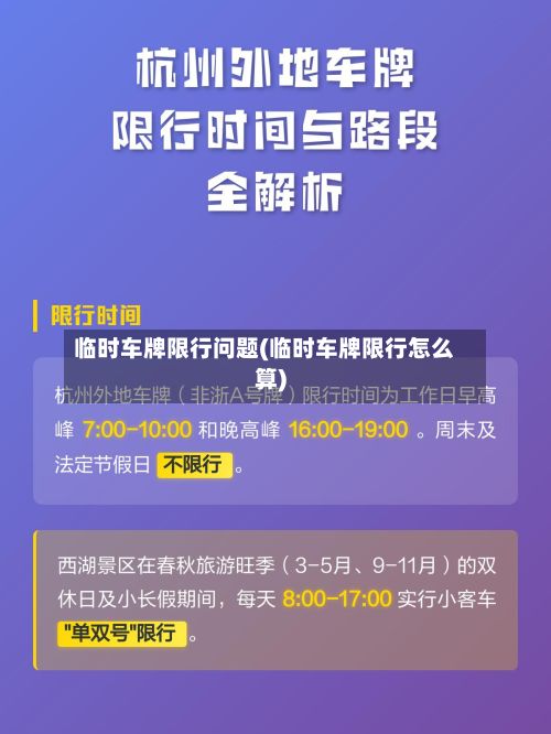 临时车牌限行问题(临时车牌限行怎么算)-第2张图片